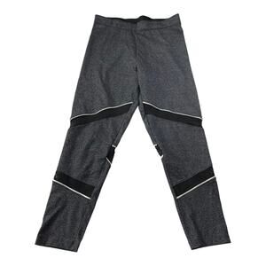 PINK Victorias Secret Womens Athletic Capri Leggings Sz Small Mesh Accent Gray